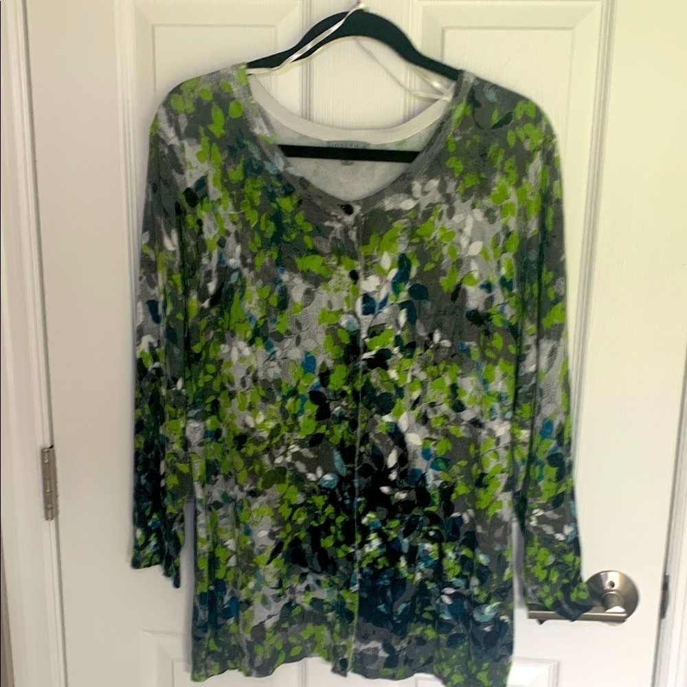 Joseph A colorful printed cardigan size XL